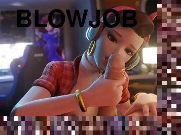 Dva Handjob big Dick [Grand Cupido]( Overwatch )