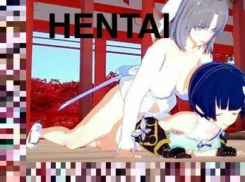 kantutin-na-parang-aso, tsupa, tomboy-lesbian, lunok, tamod, anime, hentai, 3d, cowgirl