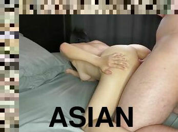 asiatisk, utroskab, kone, anal, milf, japans, creampie, slave, lille-tiny