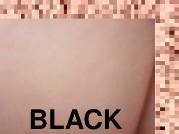 Squatting on a black cock! *short clip*