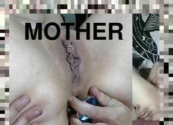 masturbation, orgasm, amatör, anal, milf, hardcore, mamma, mor, ensam, rökning