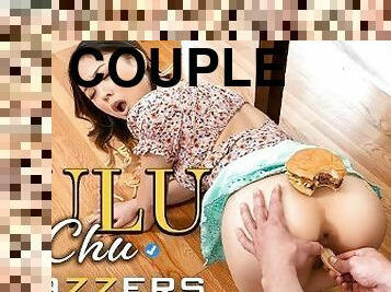 Brazzers - Lulu Chu Wants Her Boyfriend's Burger, But The Real Meat She's After Is His Dick!
