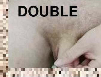2nd attempt hands free cumshot leading to a double cumshot