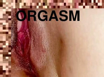 orgasm, fitta-pussy, fingerknull, dubbel, vagina, fitta, close-up