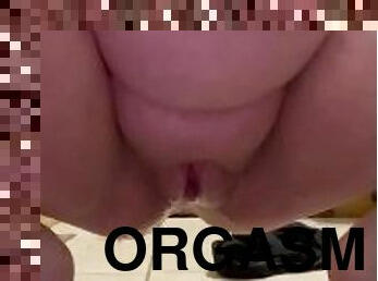 masturbation, orgasme, chatte-pussy, giclée, amateur, jouet, gode, solo, humide