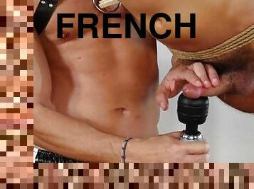 french twink Pierre tied up in bondage and suspension for his masters pleasure