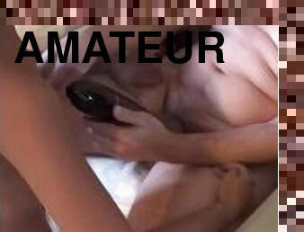 gros-nichons, masturbation, amateur, ejaculation-sur-le-corps, énorme-bite, jouet, maison, solo, bite, poupée