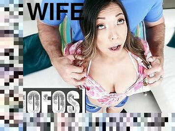 Mofos - Athena Faris Sneaks Out Of Alex's Gym Bag & Joins Him & His Wife Chloe Cherry In Bed