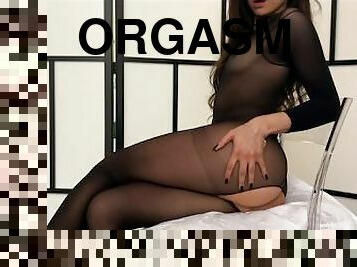 teta-grande, clitóris, masturbação, orgasmo, cona-pussy, dedos, ejaculação, engraçado, morena