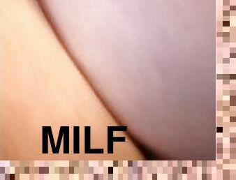 BBW MILF masturbation anal dildo pussy dildo wand part 2 on clit