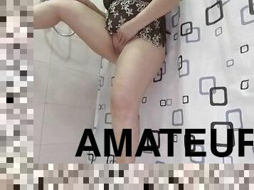 banhos, masturbação, orgasmo, mijando, cona-pussy, esposa, amador, mulher-madura, caseiro, bbw