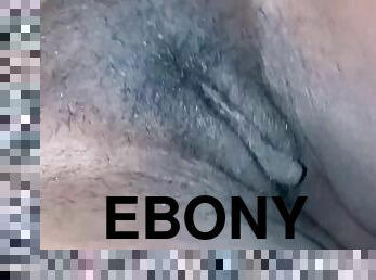 Ebony pussy popping