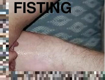 fisting, gammel, fisse-pussy, sprøjte, amatør, milf, synsvinkel, ung-18, ældre, våd