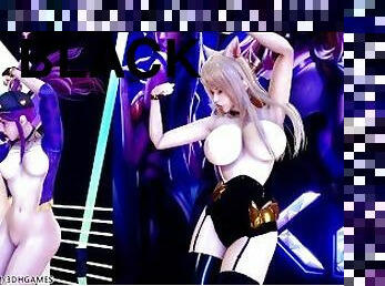 [MMD] BLACKPINK - Forever Young Hot Striptease Ahri Akali Kaisa Evelynn Seraphine KDA