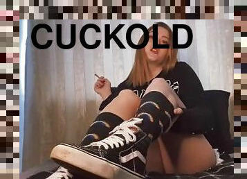 Get on your knees and lick my VANS  CUCKOLD