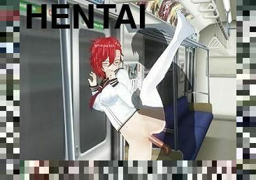 offentlig, skolepige, skønheder, creampie, bil, rødhåret, anime, hentai, 3d, hårdhændet