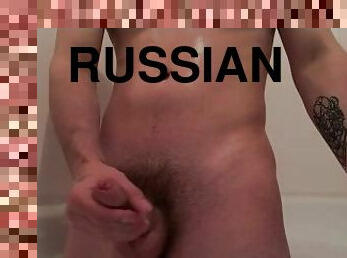 banhos, masturbação, russo, amador, tiro-ao-alvo, gay, punheta, gozando, jovem18, ejaculação