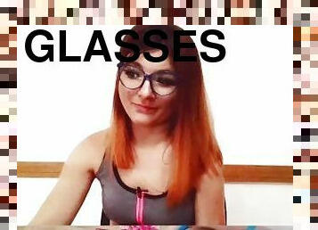 papa, lunettes, masturbation, anal, ados, rousse, mignonne, petite, fétiche, pappounet