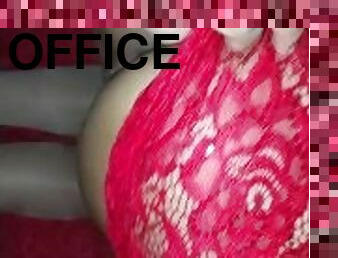 kantor, vagina-pussy, sekretaris, berkulit-hitam, latina, stocking-stockings, ketat, rok-mini