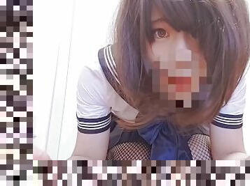 Asian school girl had a horny day