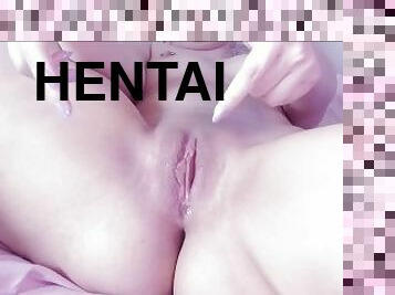 fitta-pussy, amatör, hentai, tight, söt, perfekt, vått, oskuld