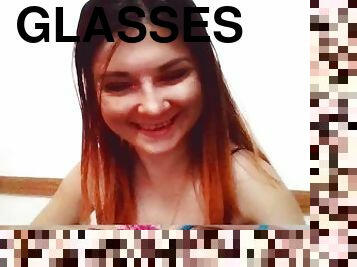 papa, lunettes, masturbation, ados, rousse, mignonne, petite, fétiche, pappounet, brunette