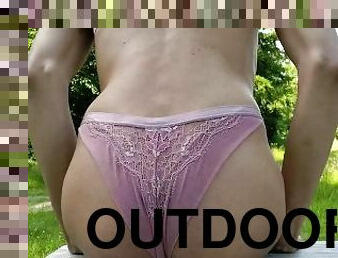 Sissy Sexy Lingerie outdoor