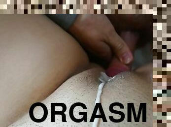 orgasm, fitta-pussy, amatör, cumshot, tonåring, hemmagjord, creampie, par, sprut, vått