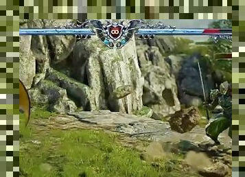 Soul Calibur VI with nude mod original character Princess Elsigh Tech N9nein background