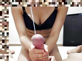 asiatisk, gigantisk, orgasm, amatör, cumshot, japansk, avrunkning, pov, sprut, verklighet