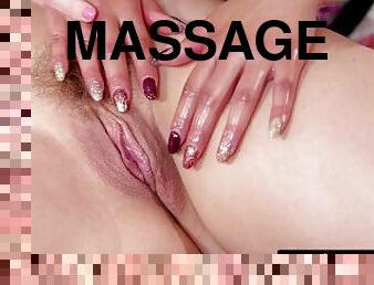 ALL GIRL MASSAGE - Busty MILF Massage Parlor Owner Gives Improvement Lessons To Her New Addition