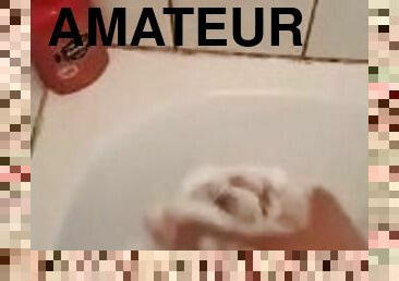 banyo-yapma, mastürbasyon-masturbation, amatör, duş, tek-kişilik