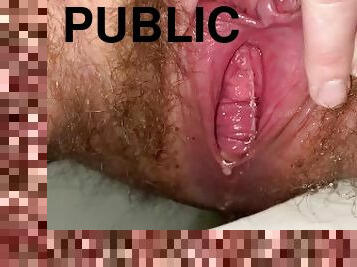 banhos, gordo, masturbação, mijando, público, cona-pussy, amador, bbw, fetiche, sozinho