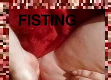 fisting, chatte-pussy, amateur, milf, maison, maman, couple, belle-femme-ronde, joufflue, mère