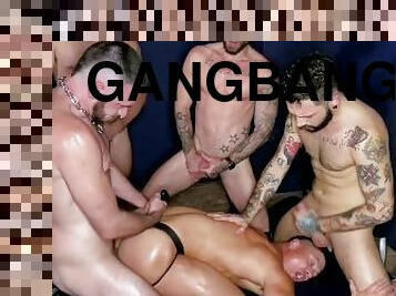 orgie, énorme-bite, interracial, gay, pornstar, gangbang, sexe-de-groupe, point-de-vue, cognage, bite