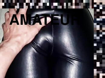 masturbation, amateur, ados, point-de-vue, culotte, serrée, fétiche, latex, humide, cuir