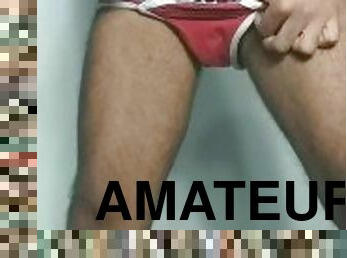 amateur, énorme-bite, gay, branlette, black, ejaculation, solo, bite, sous-vêtements