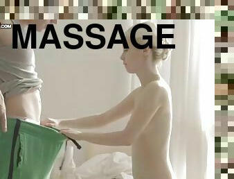 Massage and sex with milk skin blonde angel mirta