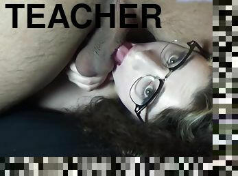 Beautiful School Teacher Gives Extra Credit Deepthroat To Student (throbbing Cum In Mouth Throatpie)