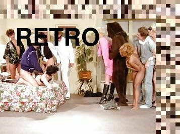 Let's Relish A Very Big Retro Porn Orgy Sex Video!