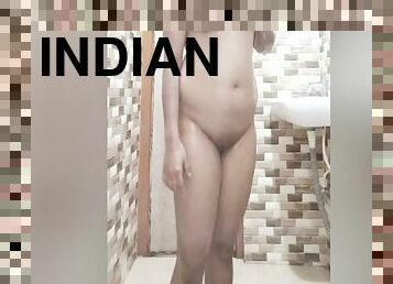 Indian Milf Sexybitch Taking Shower In The Bathroom