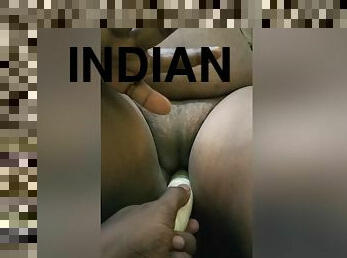 Indian Aunty Using Vegetables To Insert Her Pussy