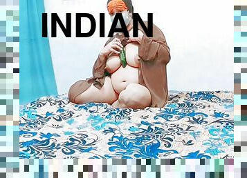 Big Tits Indian Muslim Girl Maturbation With Big Cucumber