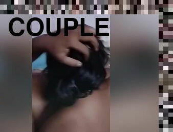 Today Exclusive- Desi Couple Romance And Wife Give Blowjob To Hubby