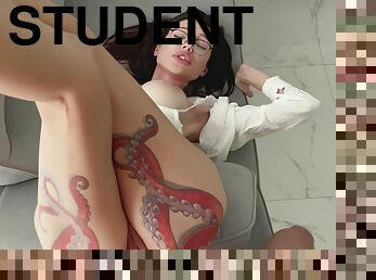 Foreign Student Fucked A Russian Teacher Instead Of A Lesson