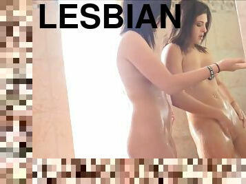 רחצה, עירומן, להשפריץ, לסבית-lesbian, מקלחת, סולו