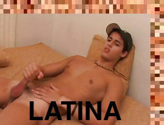 Young Latino Marcus Estrada has a great body and a great personality. His hands stroke his cock, until its nice and stiff. Then Marcus takes his ti...