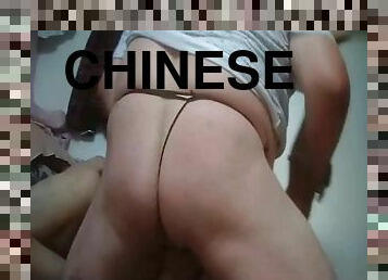 hardcore, salope, petite-amie, chinoise, serveuse