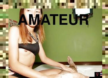 asiatique, amateur, ados, massage, thaï, ados-asiatique