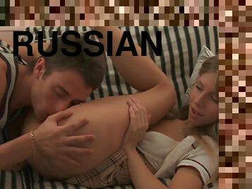 Slutty blonde Russian student Krystal Boyd wants anal sex